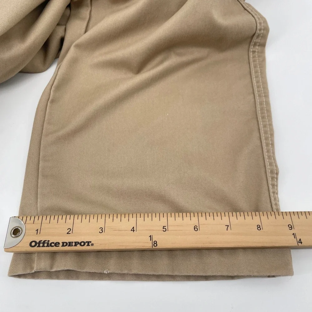 True Religion Cargo Pants Men 34 Tan Khaki Straight Leg Horseshoe Pocket Utility